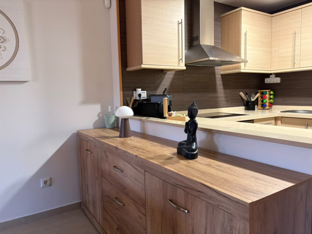Fully equipped kitchen at Casa Les Timbes