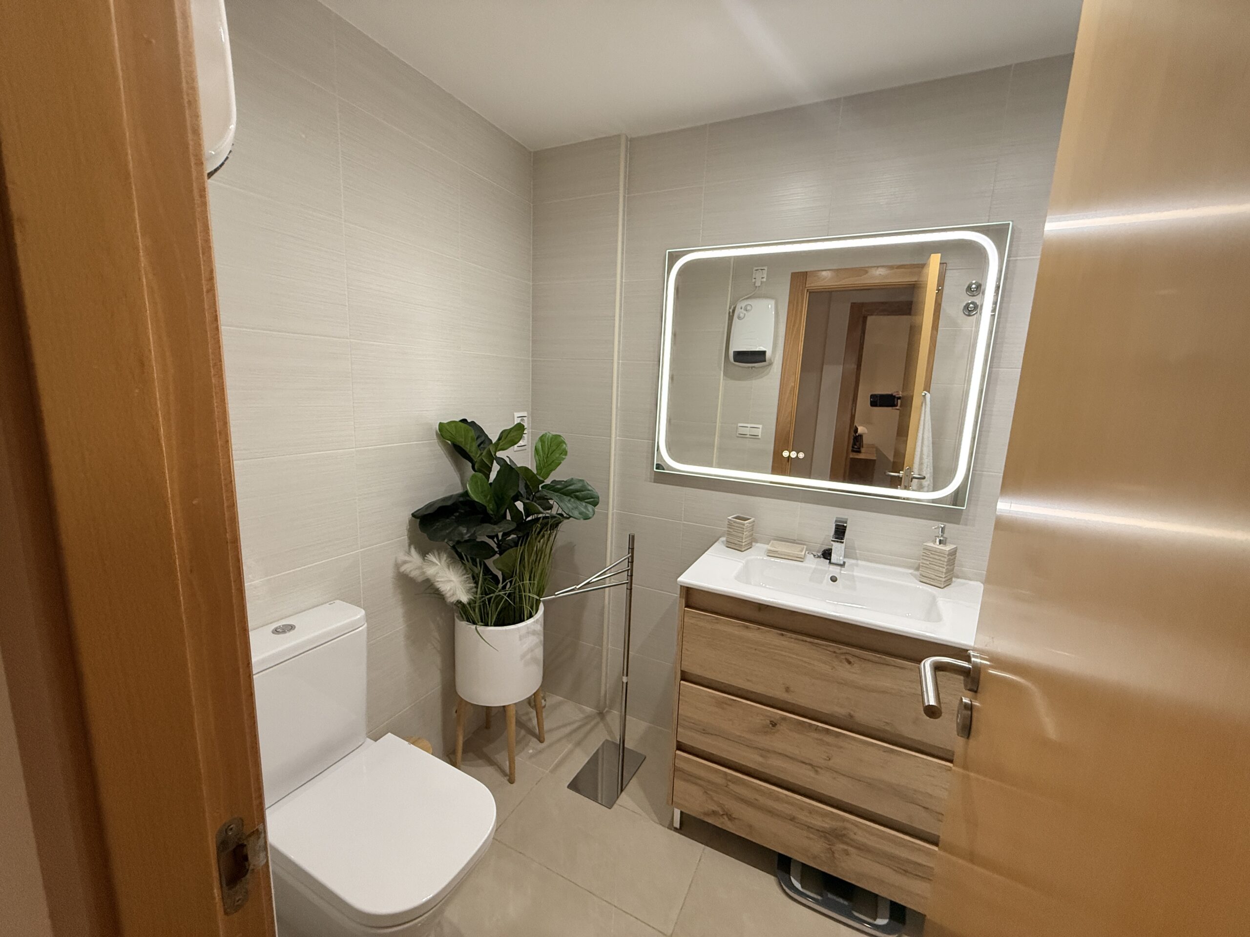Bathroom vanity at Casa Les Timbes